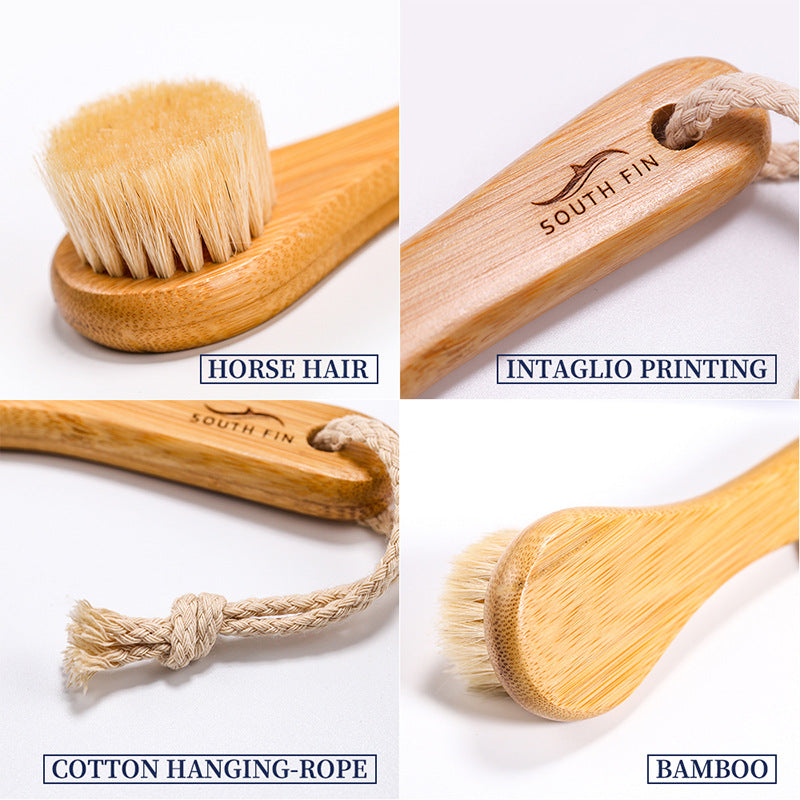 Bamboo Facial Cleansing Brush – Gentle Massage & Skincare Tool