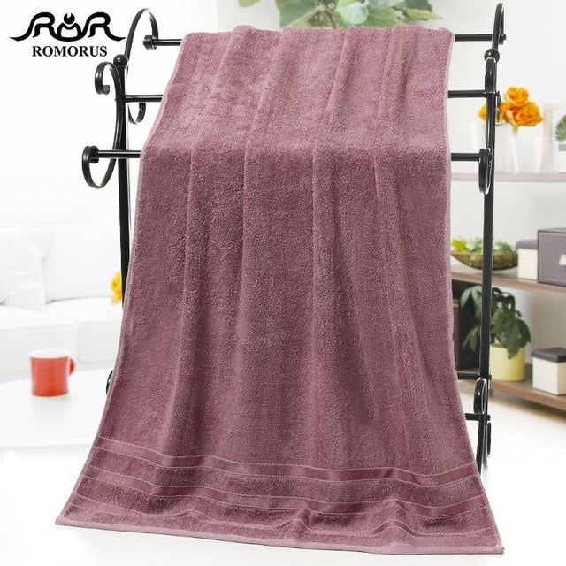 ROMORUS 100% Bamboo Fiber Towel Set – Soft & Absorbent Bath Towels for Adults
