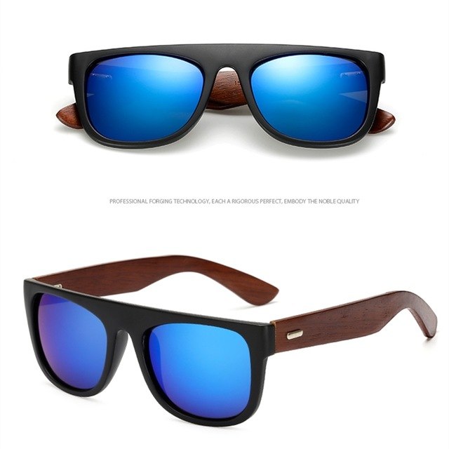 Stylish Bamboo Wooden Sunglasses – UV400 Protection for Men & Women