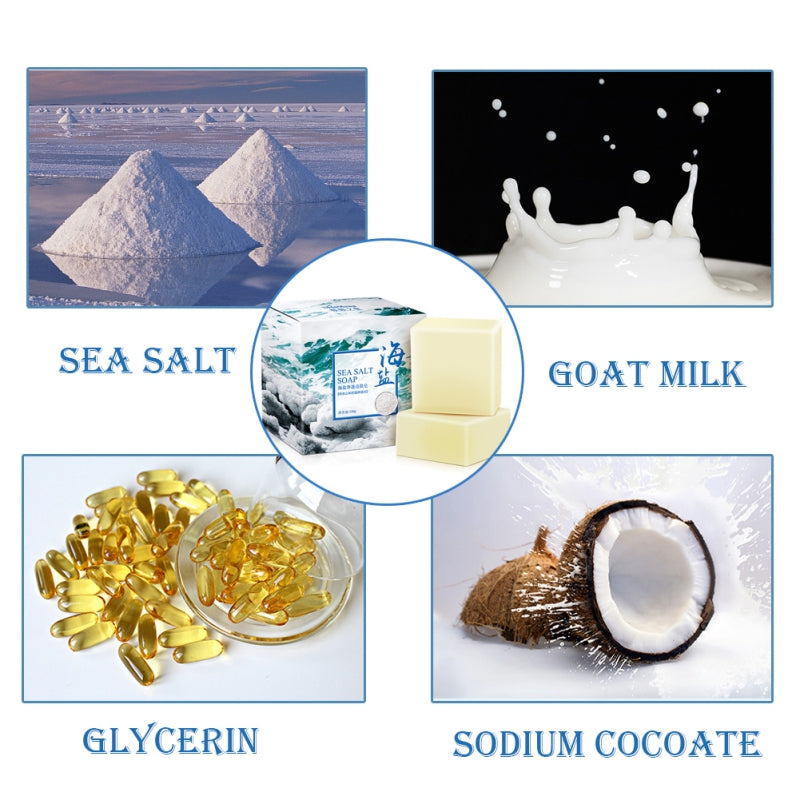 Natural Sea Salt Soap – Skin Brightening & Moisturizing Face and Body Care
