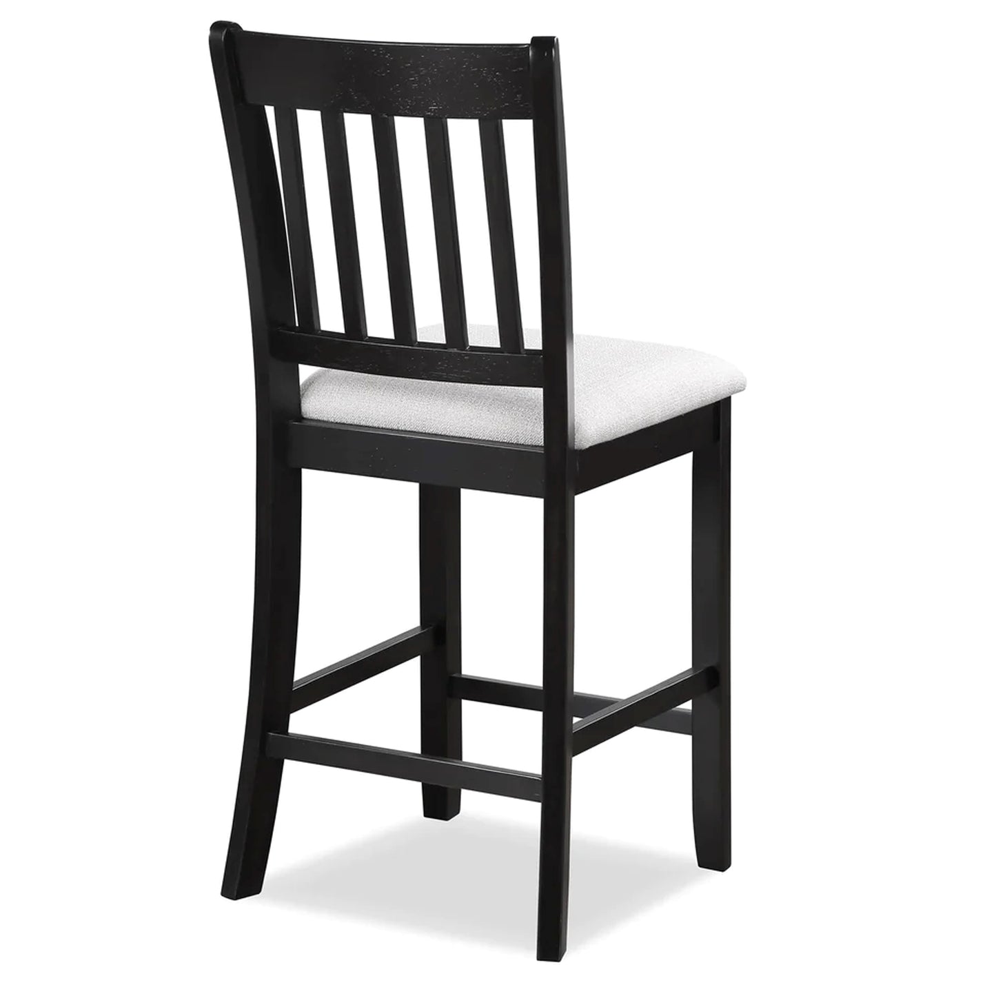 Set of 2 Black Rubberwood Dining Chairs – Stylish & Sustainable Seating