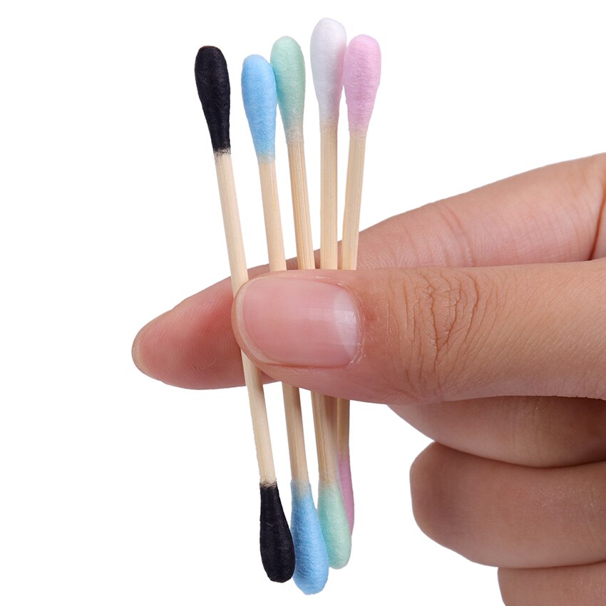 200 Bamboo Cotton Swabs – Eco-Friendly Double-Headed Buds for Beauty & Everyday Care