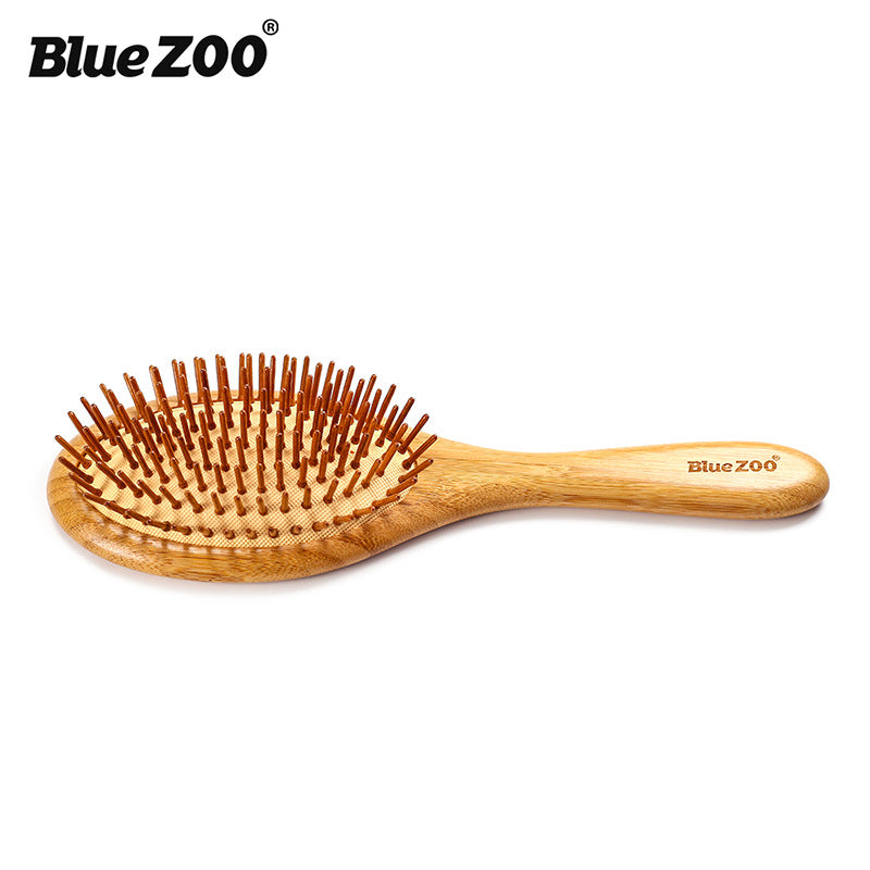 BlueZOO Bamboo Massage Comb – Eco-Friendly Hairbrush for Healthy Scalp & Tangle-Free Hair
