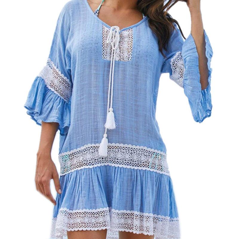 Bamboo Cotton Summer Beach Cover-Up – Stylish & Sustainable Swimwear Kaftan