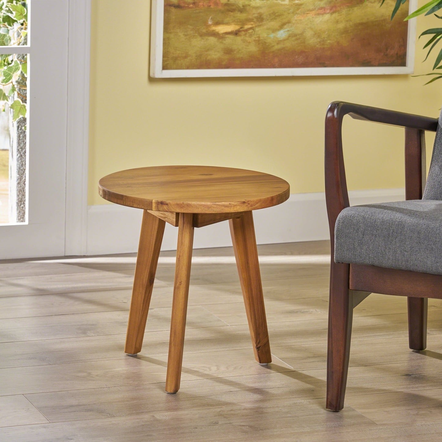 Marina Acacia Wood Side Table – Stylish & Sustainable Accent Piece