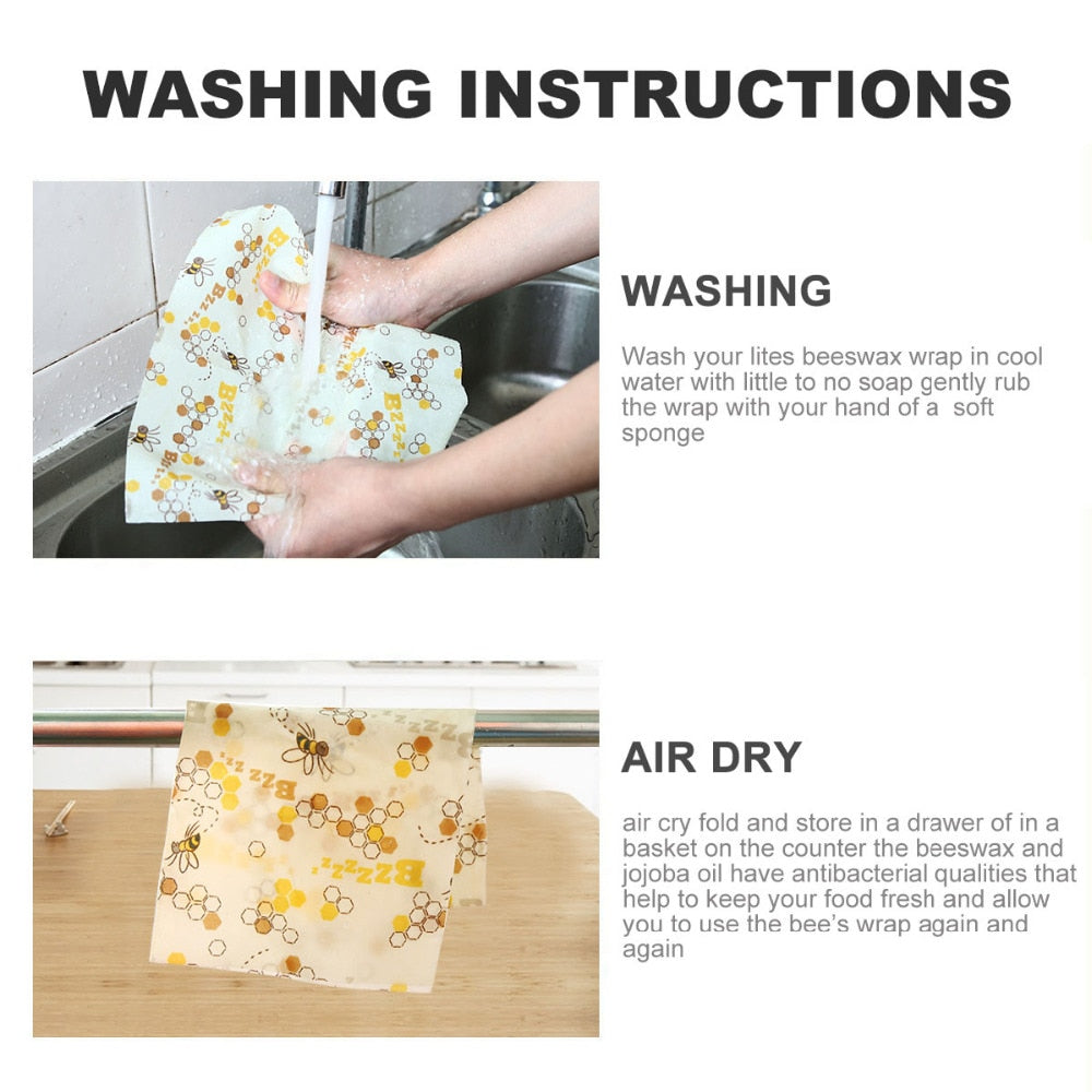 Reusable Silicone Food Wraps & Beeswax Cloth – Eco-Friendly Freshness Seal