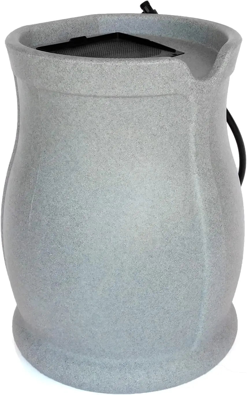 Catalina 45-Gallon Rain Barrel – BPA-Free with Flat-Back Design & Hose
