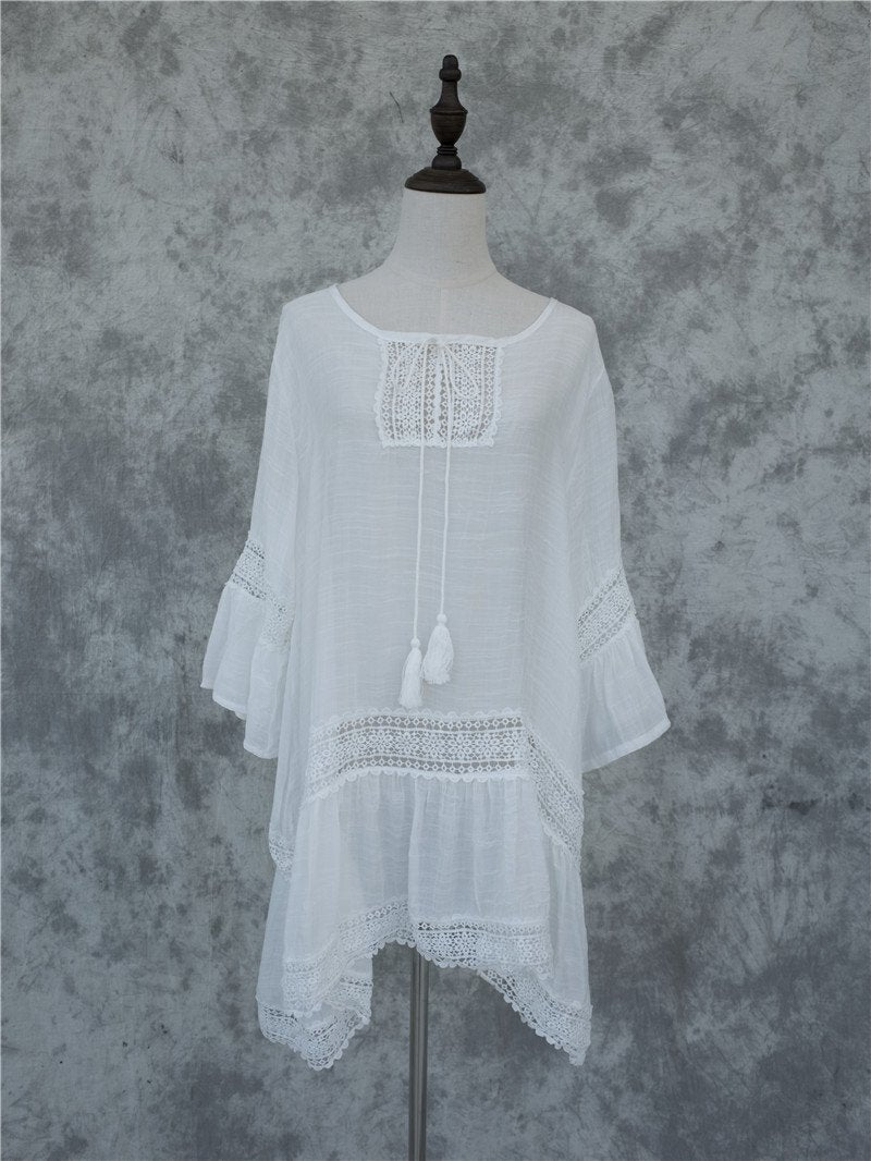 Bamboo Cotton Summer Beach Cover-Up – Stylish & Sustainable Swimwear Kaftan