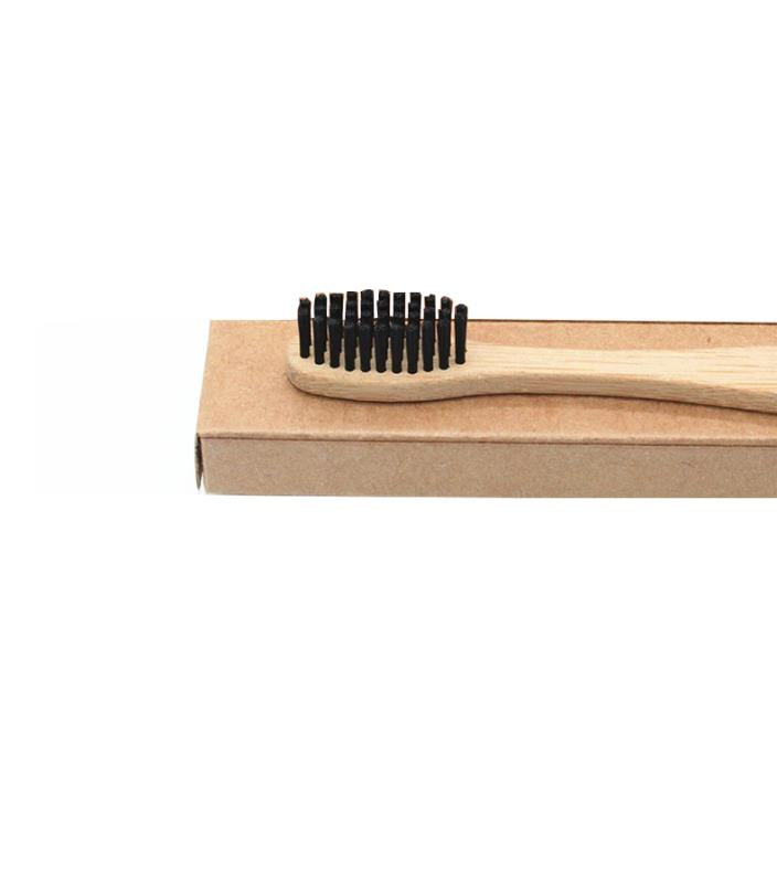 Natural Bamboo Toothbrush with Charcoal Bristles – Eco-Friendly Dental Care