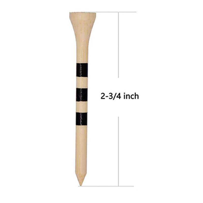 Durable Bamboo Golf Tees – Natural 70mm & 83mm (100-Pack)