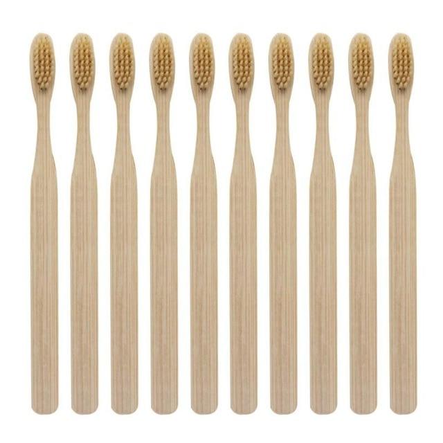 Eco-Friendly Bamboo Toothbrush Set – Pack of 3 Sustainable Brushes