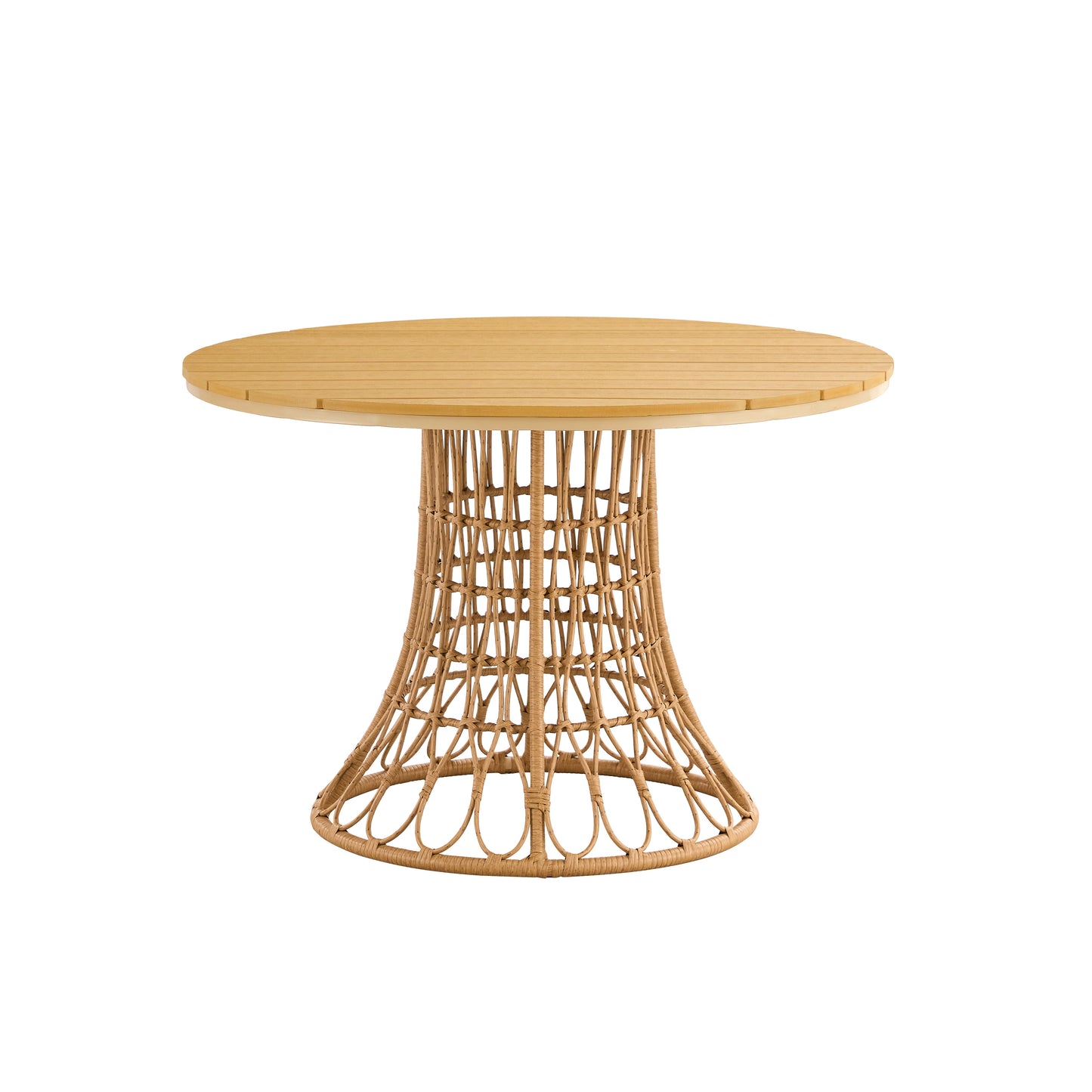 Simple Bamboo Outdoor Dining Set – Sustainable Table and Chairs