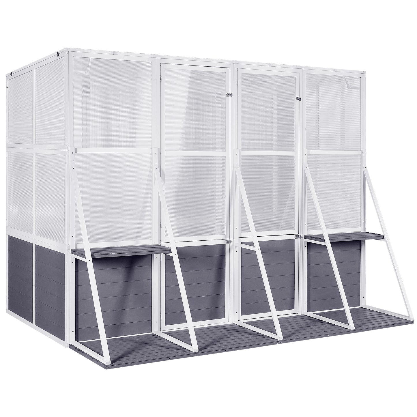 Wooden Lean-To Greenhouse – Heavy-Duty Outdoor Winter Garden Solution