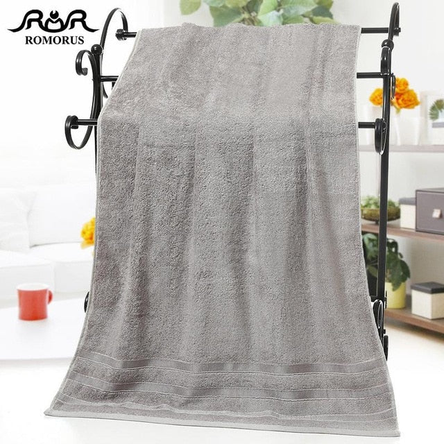 ROMORUS 100% Bamboo Fiber Towel Set – Soft & Absorbent Bath Towels for Adults