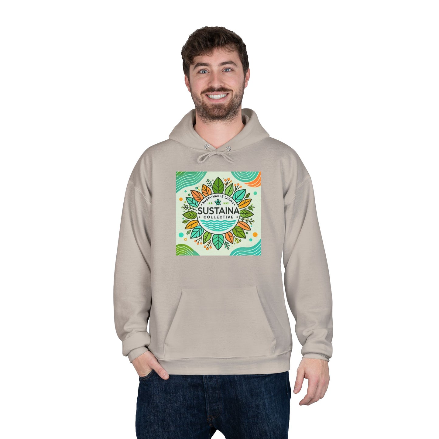 Eco-Friendly Pullover Hoodie - Sustaina Collective Design for Eco-Conscious Style