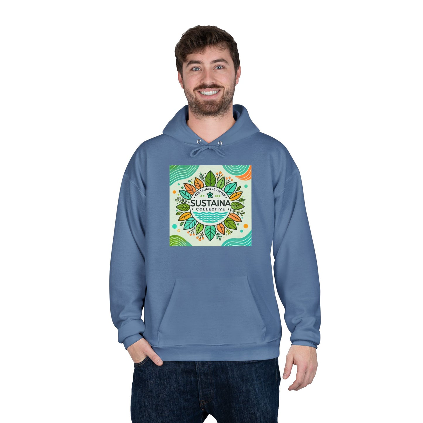 Eco-Friendly Pullover Hoodie - Sustaina Collective Design for Eco-Conscious Style