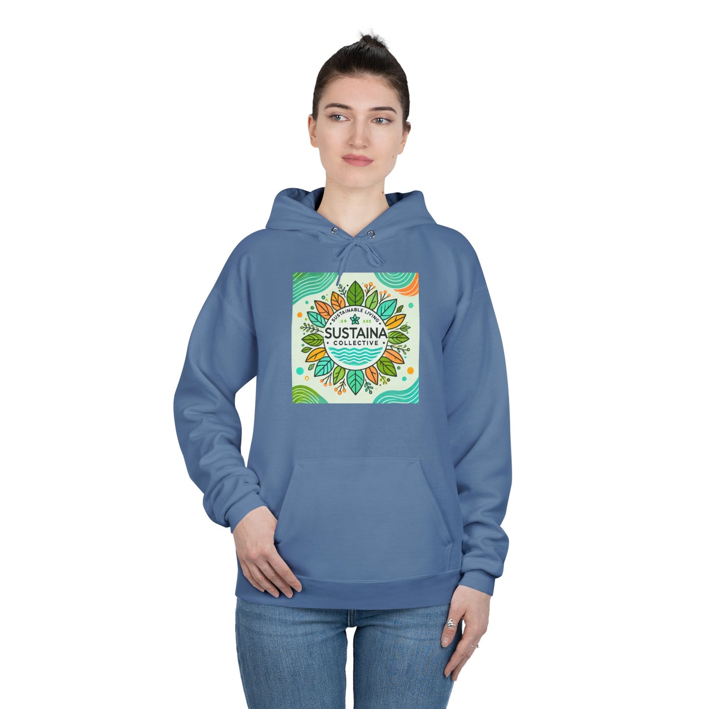 Eco-Friendly Pullover Hoodie - Sustaina Collective Design for Eco-Conscious Style