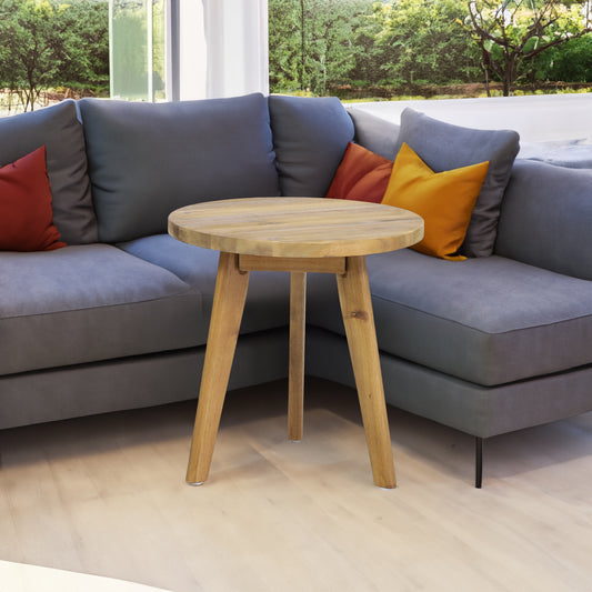 Marina Acacia Wood Side Table – Stylish & Sustainable Accent Piece