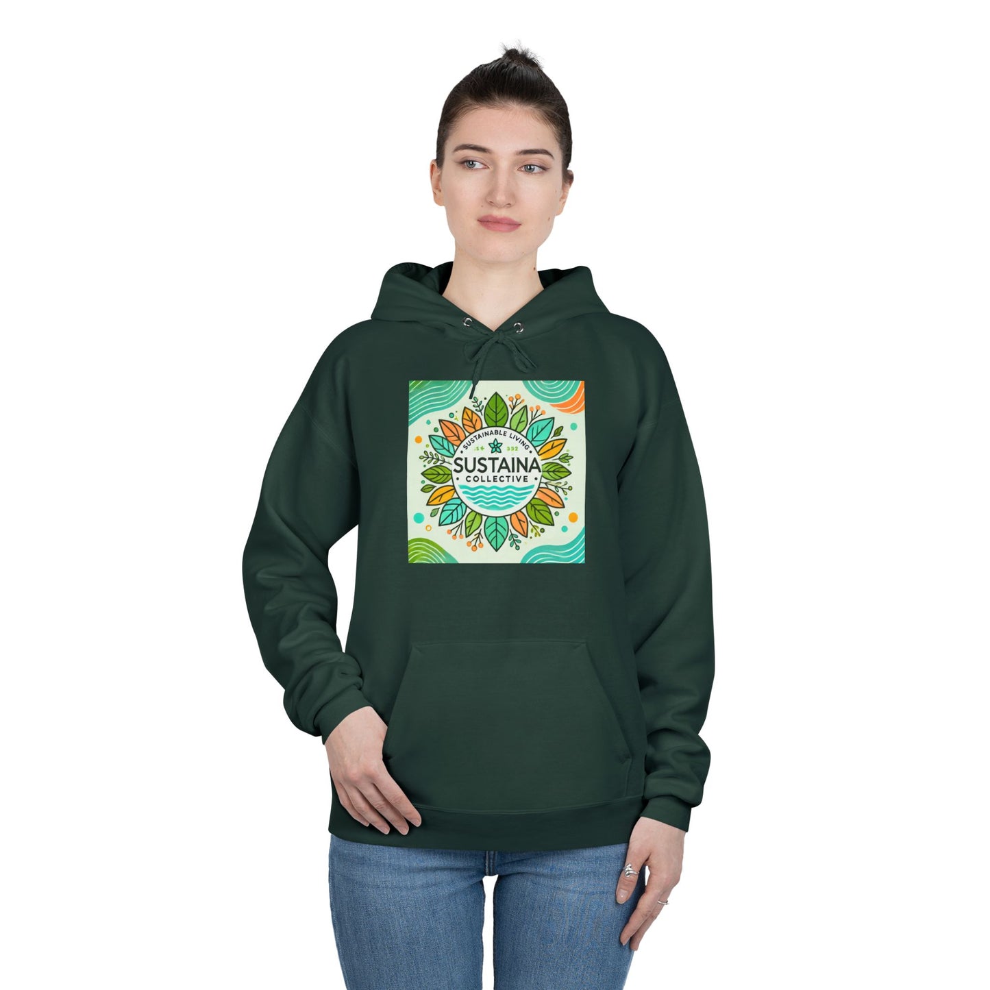 Eco-Friendly Pullover Hoodie - Sustaina Collective Design for Eco-Conscious Style