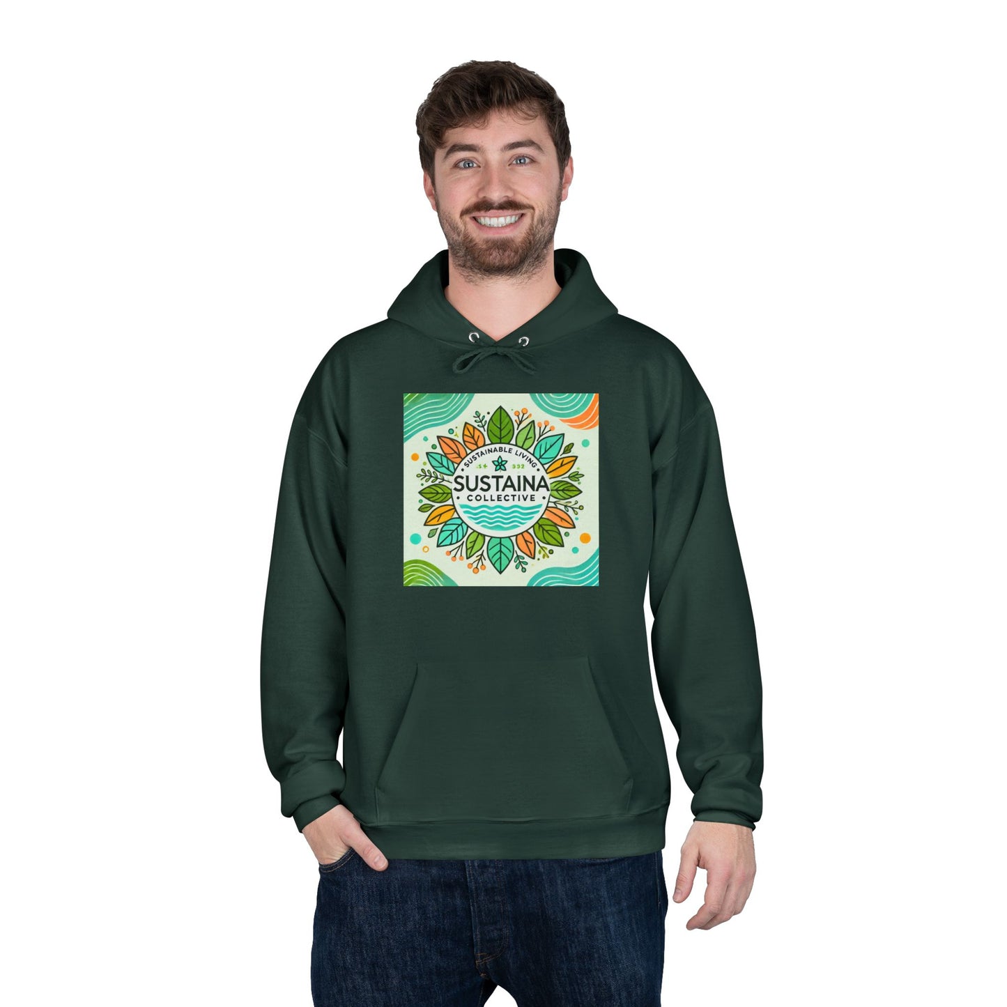 Eco-Friendly Pullover Hoodie - Sustaina Collective Design for Eco-Conscious Style