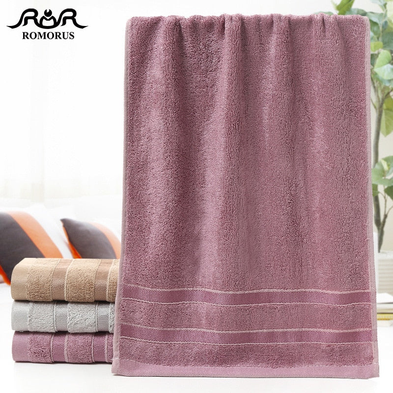 ROMORUS 100% Bamboo Fiber Towel Set – Soft & Absorbent Bath Towels for Adults