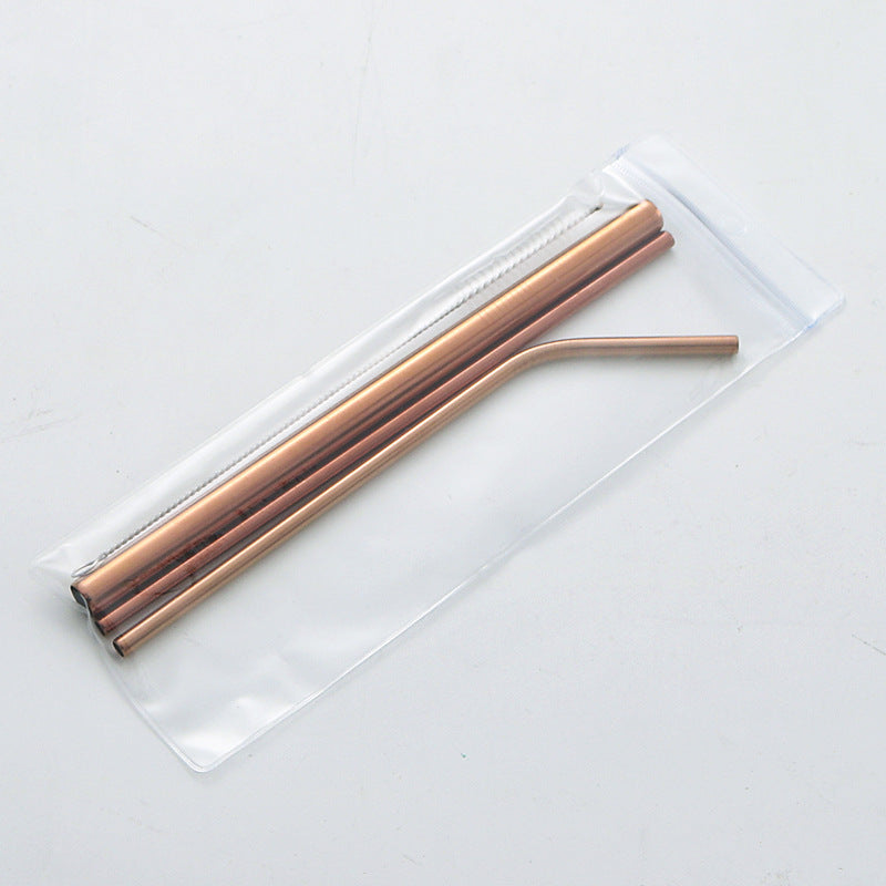 Reusable Stainless Steel Straw Set – Durable & Eco-Friendly Metal Beverage Straws
