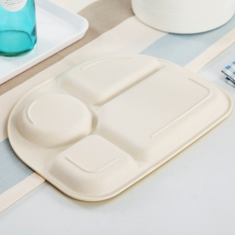5-Piece Bamboo Fiber Baby Dinnerware Set – Safe, Eco-Friendly Feeding Essentials