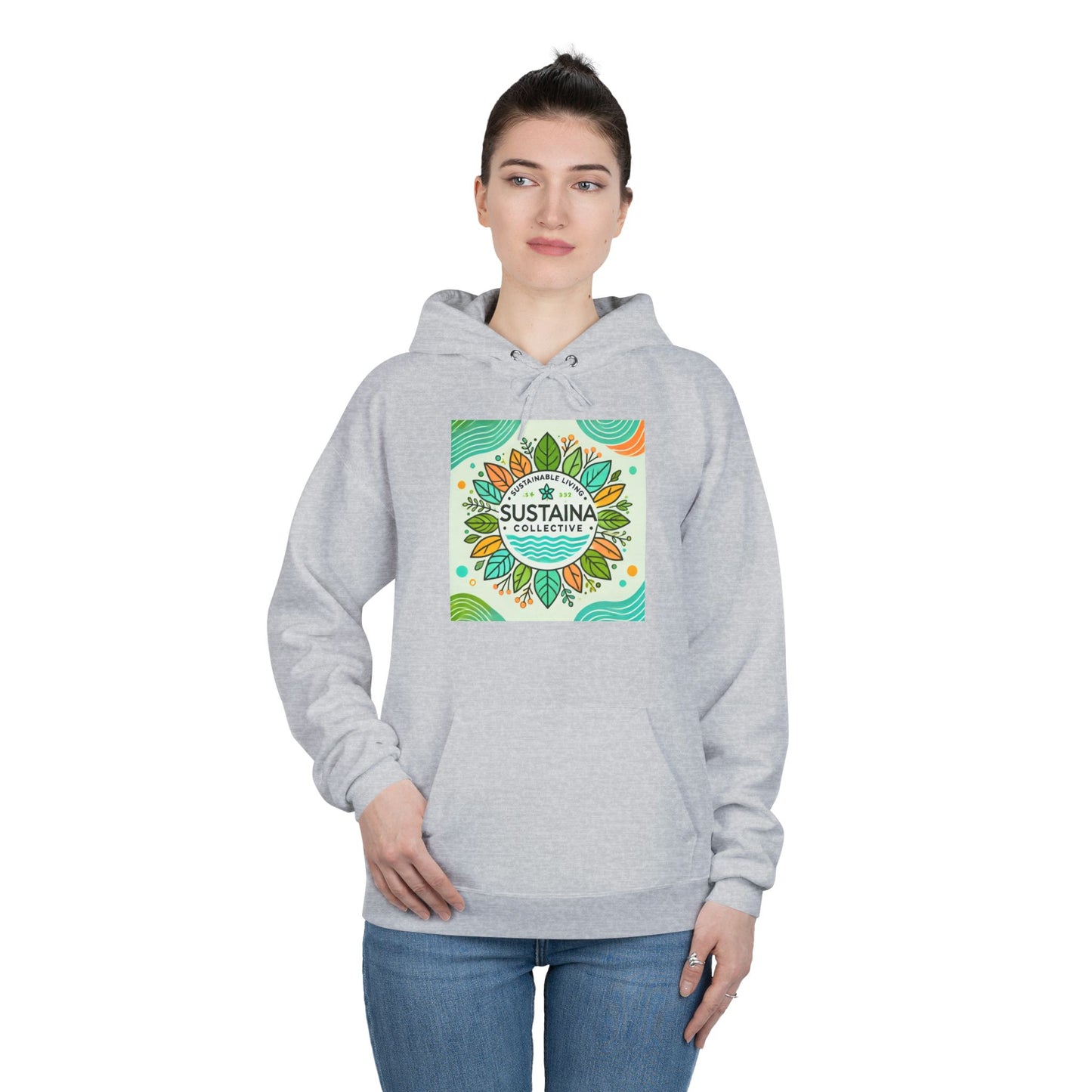 Eco-Friendly Pullover Hoodie - Sustaina Collective Design for Eco-Conscious Style