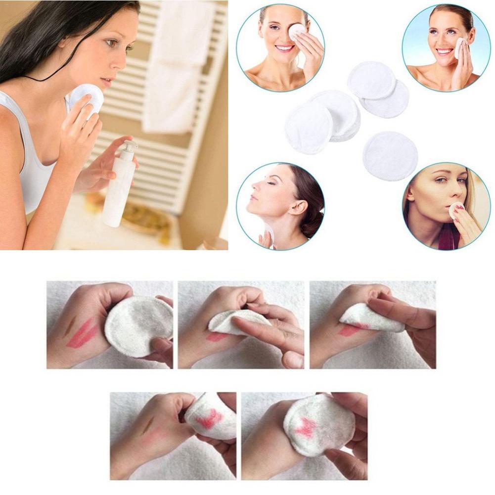 12 Reusable Makeup Remover Pads – Bamboo Fiber Cotton Rounds for Eco-Friendly Skin Care