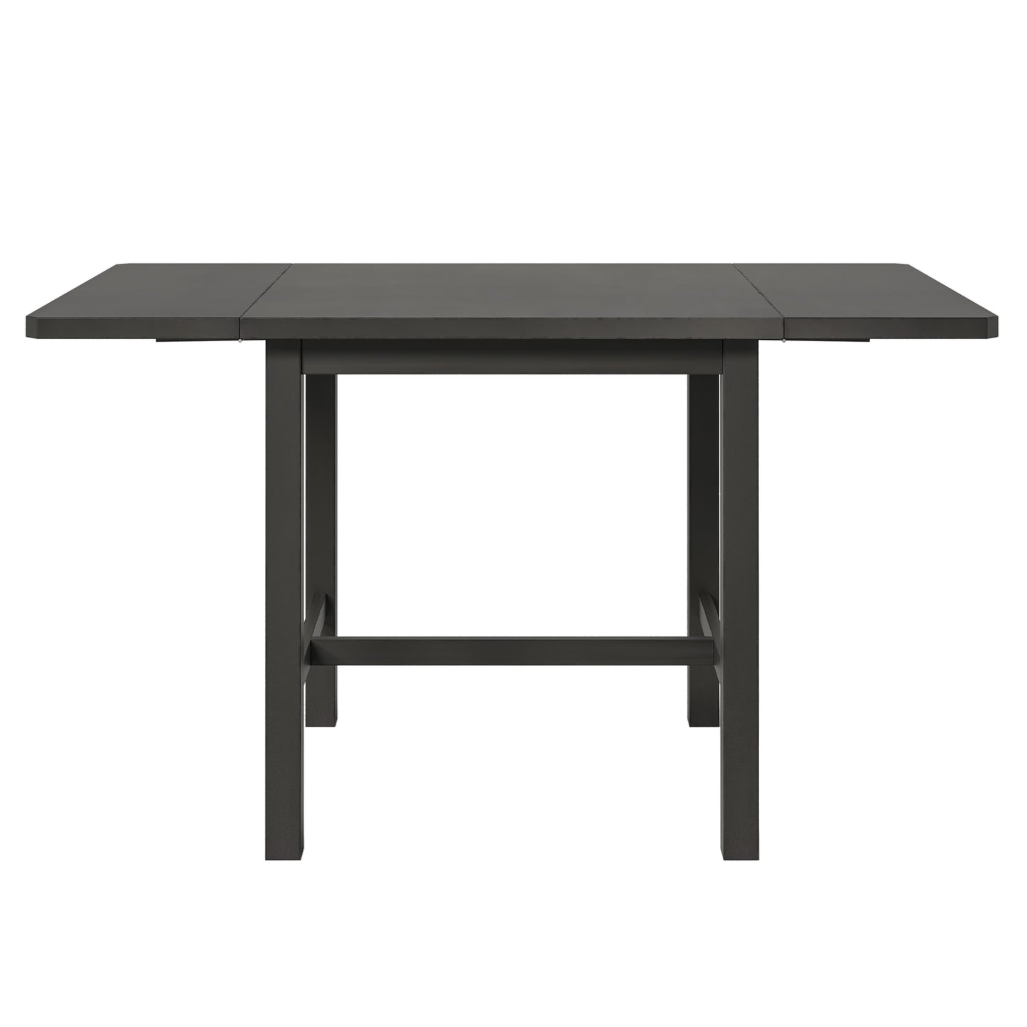 TOPMAX 5-Piece Gray Wooden Dining Set with Expandable Table