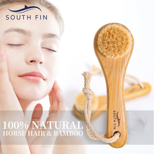 Bamboo Facial Cleansing Brush – Gentle Massage & Skincare Tool