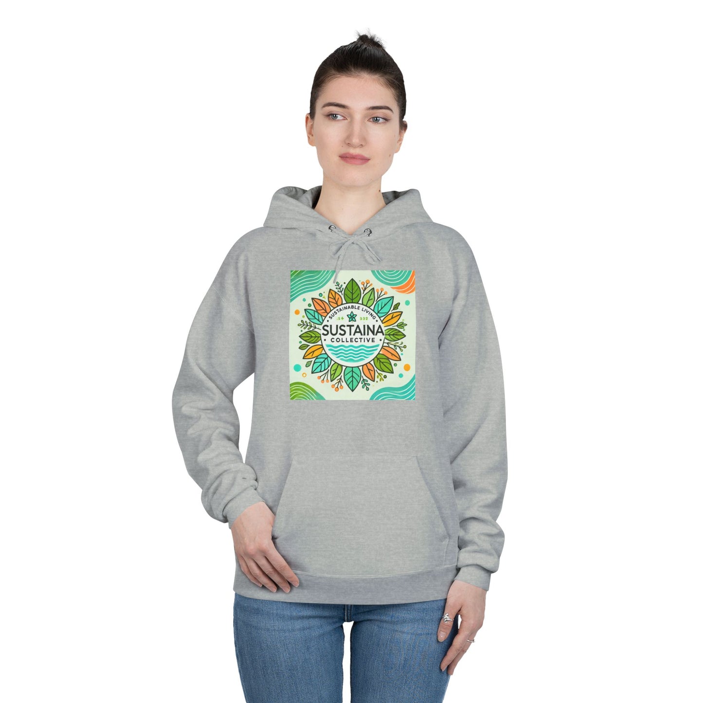 Eco-Friendly Pullover Hoodie - Sustaina Collective Design for Eco-Conscious Style