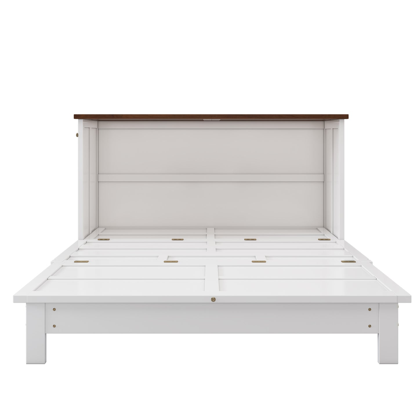 Solid Pine Murphy Bed Chest – Queen Size with Storage Drawer & Charging Station