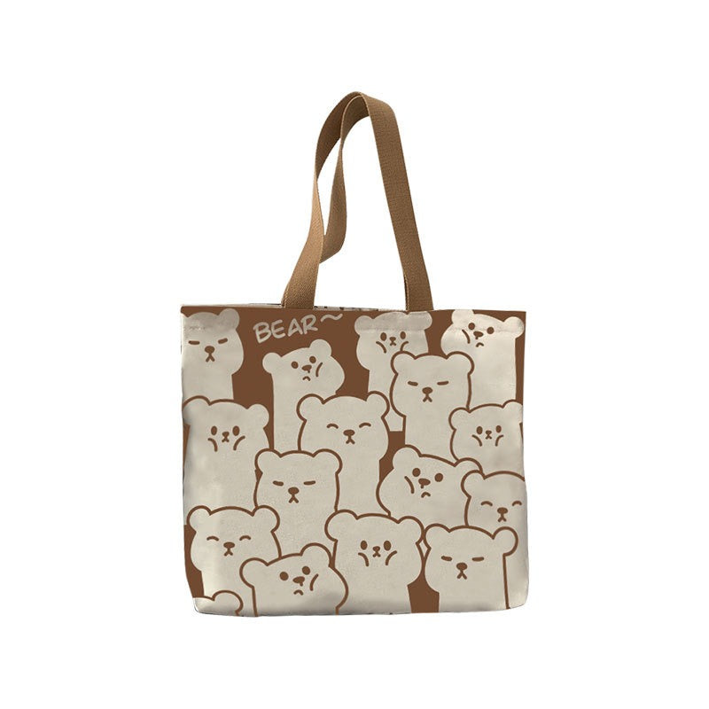 Large Canvas Shoulder Bag – Stylish & Sustainable Tote for Women