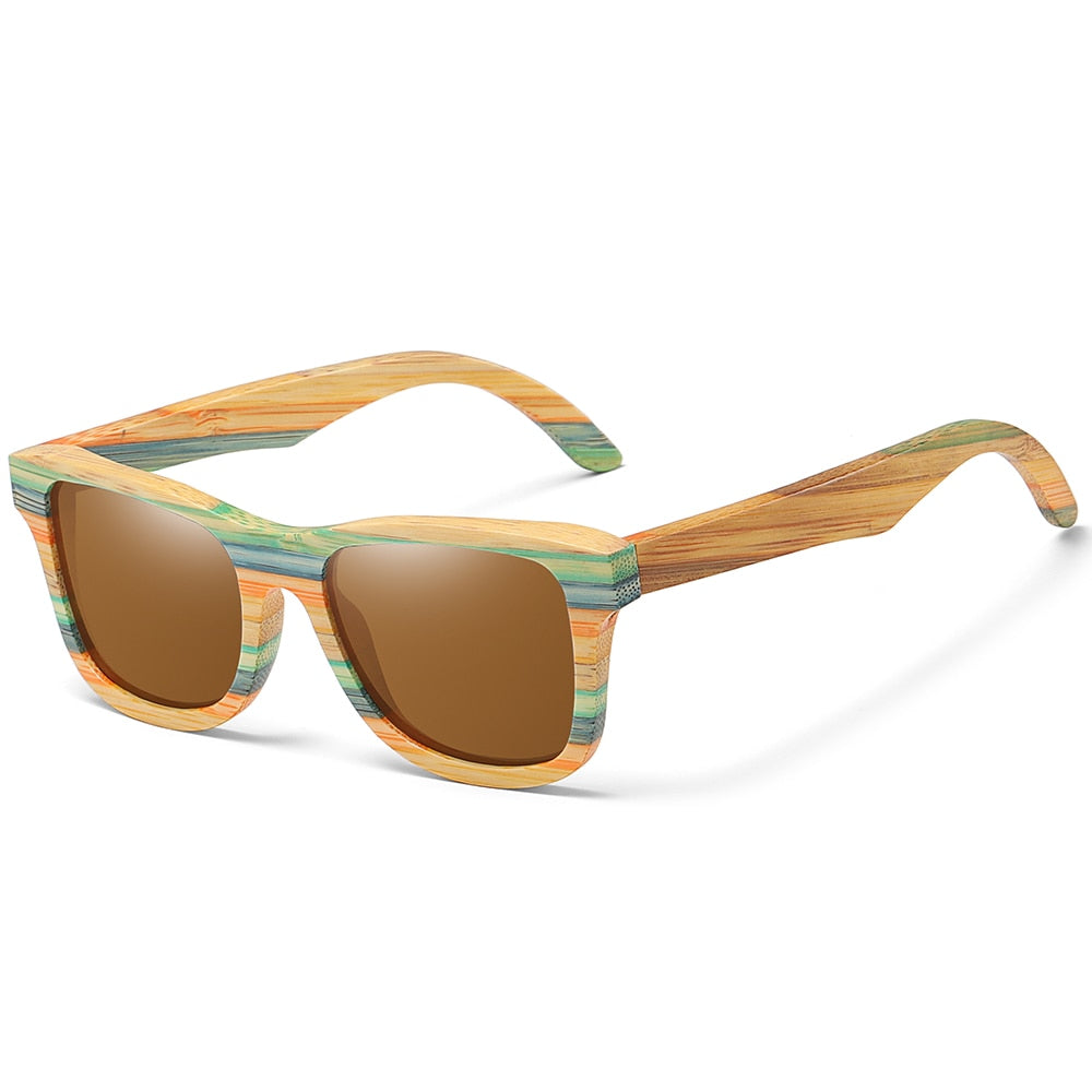 Bamboo & Wood Polarized Sunglasses – Stylish UV Protection for Men & Women