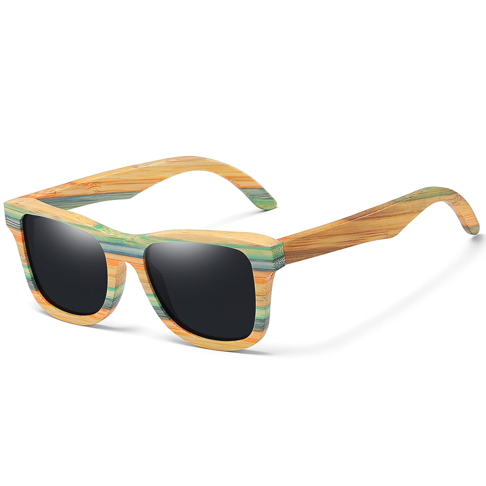Bamboo & Wood Polarized Sunglasses – Stylish UV Protection for Men & Women