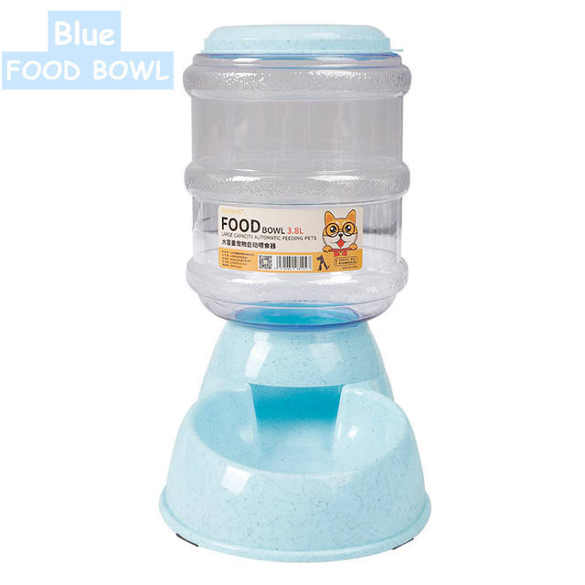 Wheat Straw Automatic Pet Feeder – 3.8L Eco-Friendly Water Bowl