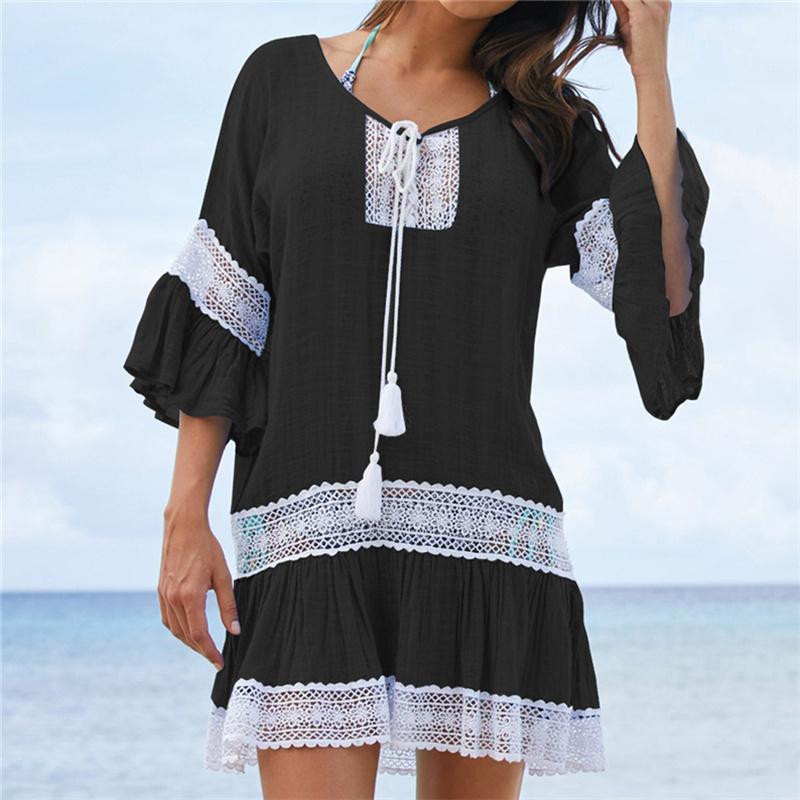 Bamboo Cotton Summer Beach Cover-Up – Stylish & Sustainable Swimwear Kaftan