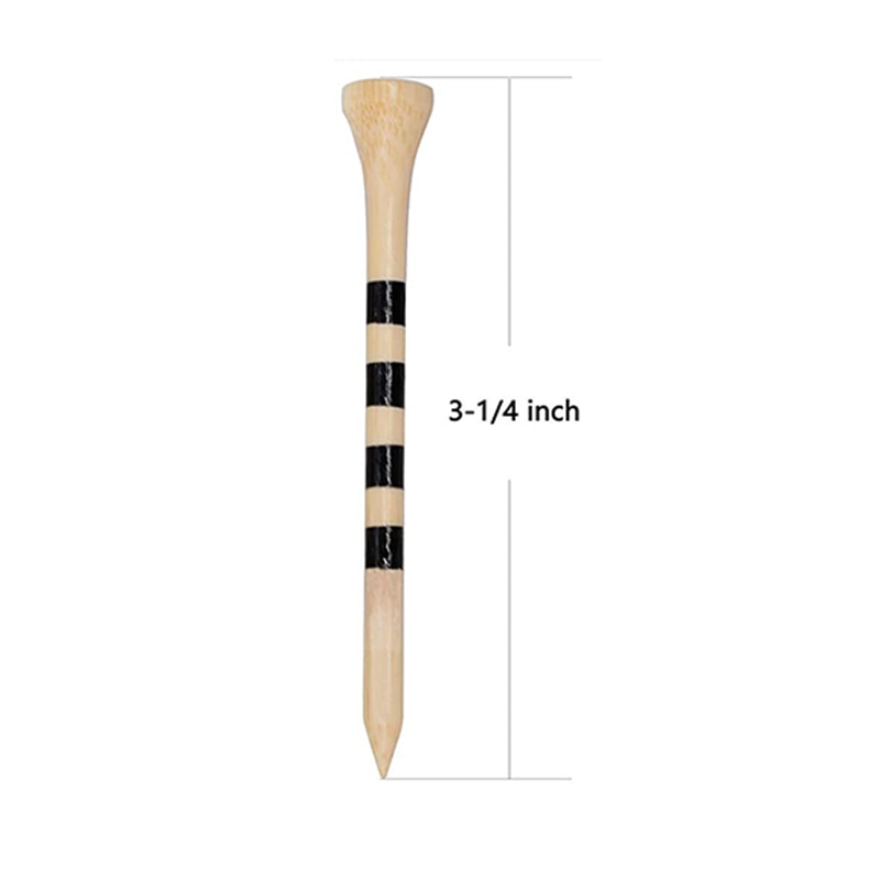 Durable Bamboo Golf Tees – Natural 70mm & 83mm (100-Pack)