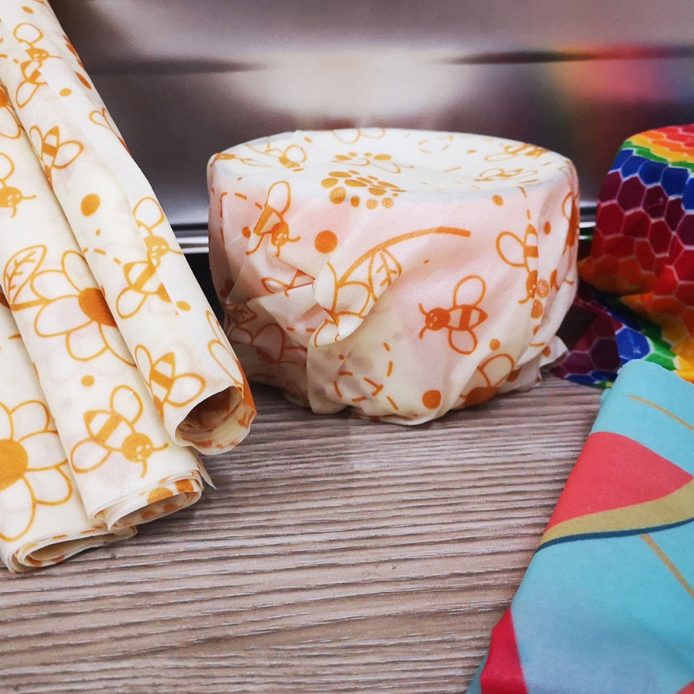 Reusable Silicone Food Wraps & Beeswax Cloth – Eco-Friendly Freshness Seal
