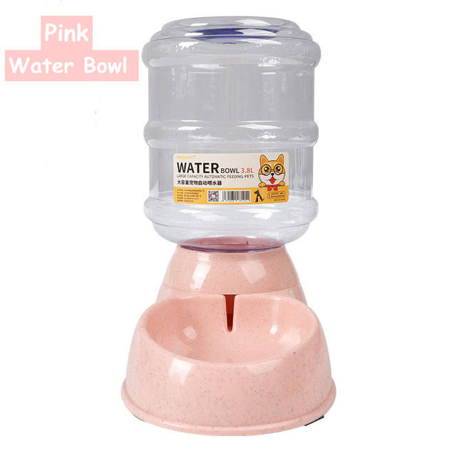 Wheat Straw Automatic Pet Feeder – 3.8L Eco-Friendly Water Bowl