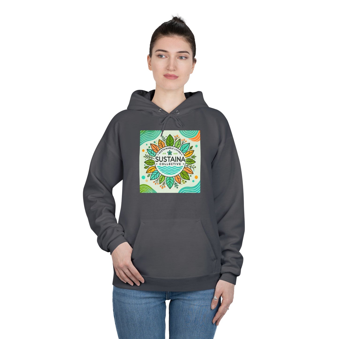 Eco-Friendly Pullover Hoodie - Sustaina Collective Design for Eco-Conscious Style