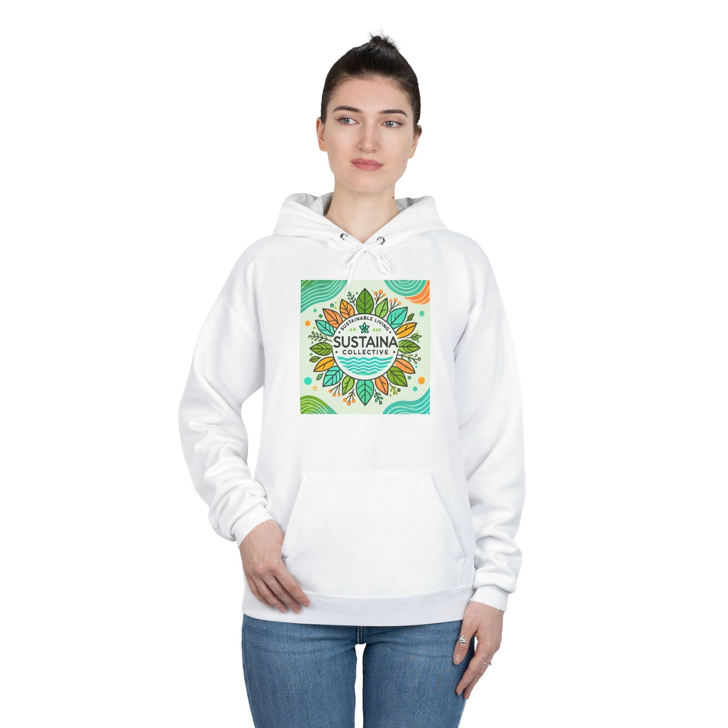 Eco-Friendly Pullover Hoodie - Sustaina Collective Design for Eco-Conscious Style