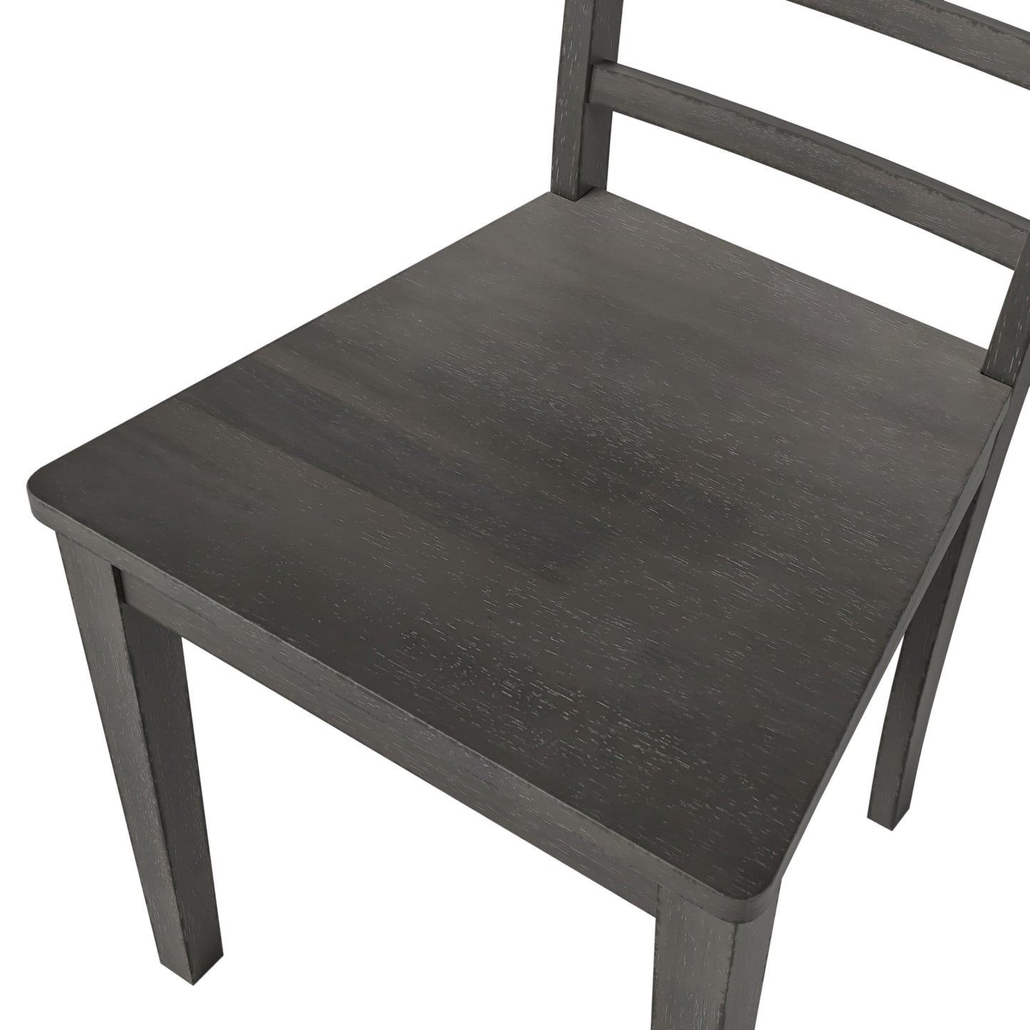 TOPMAX 5-Piece Gray Wooden Dining Set with Expandable Table