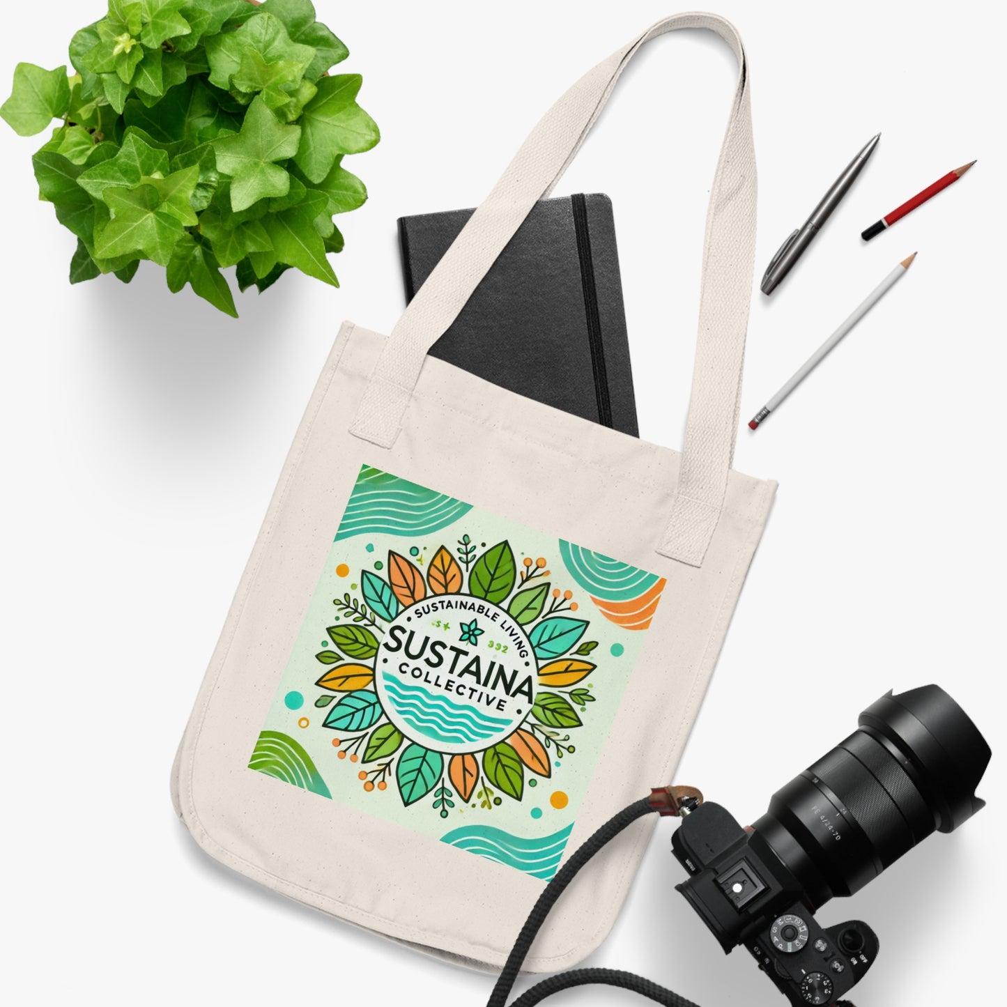 Eco-Friendly Organic Canvas Tote Bag | Sustainably Made with Our Logo