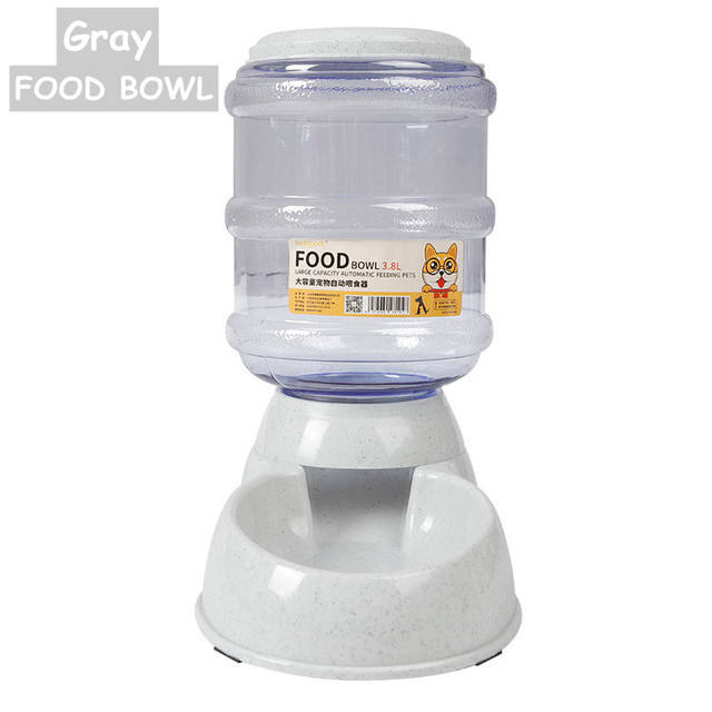 Wheat Straw Automatic Pet Feeder – 3.8L Eco-Friendly Water Bowl