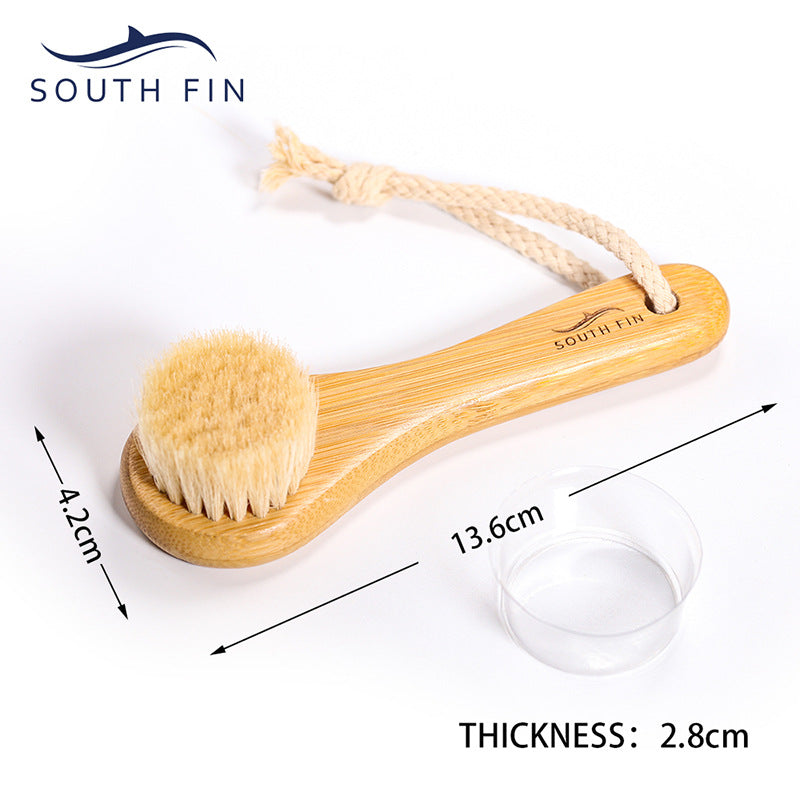 Bamboo Facial Cleansing Brush – Gentle Massage & Skincare Tool