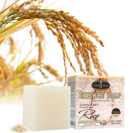 Handmade Rice Soap – Brightening & Moisturizing Body Care (100g)