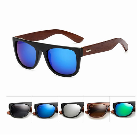 Stylish Bamboo Wooden Sunglasses – UV400 Protection for Men & Women