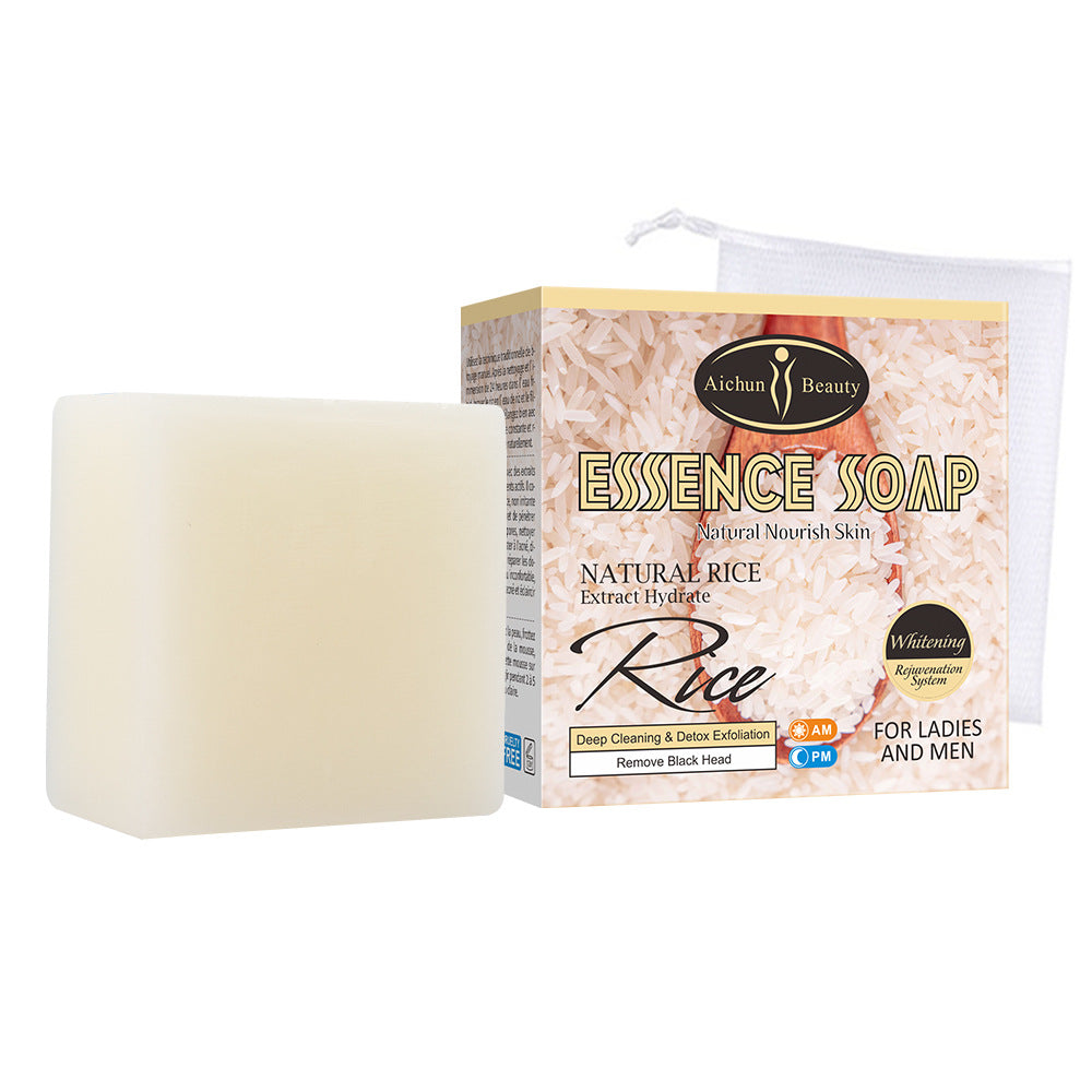 Handmade Rice Soap – Brightening & Moisturizing Body Care (100g)